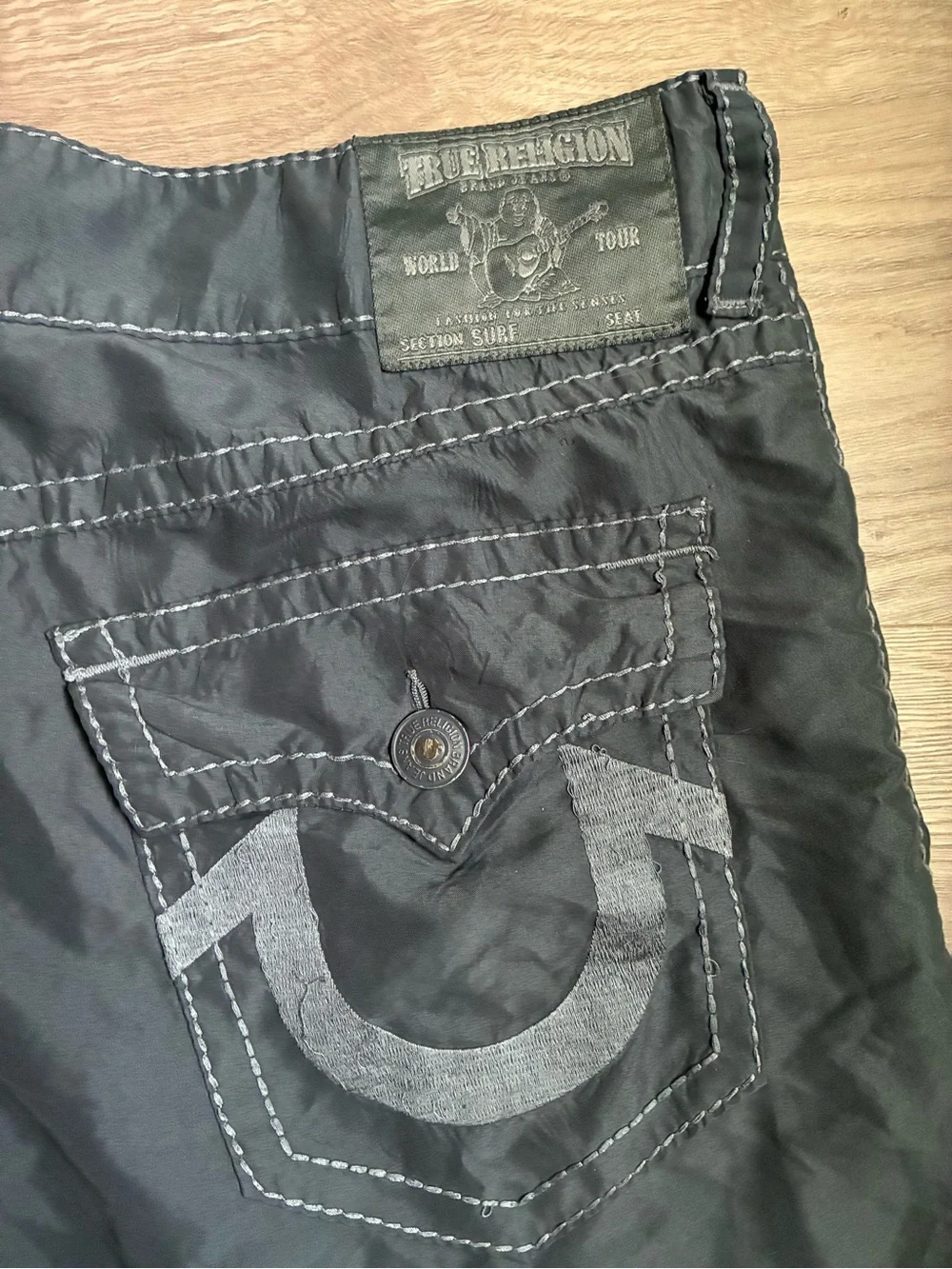 True Religion Men’s Size 40 5 Pocket Hybrid Shorts Swim Trunks Streetwear Y2K